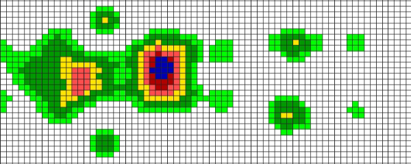 図：従来の敷きふとん 仰向け寝